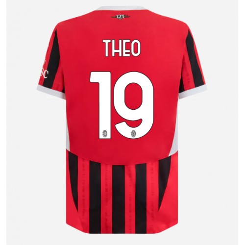 Fotballdrakt Herre AC Milan Theo Hernandez #19 Hjemmedrakt 2024-25 Kortermet